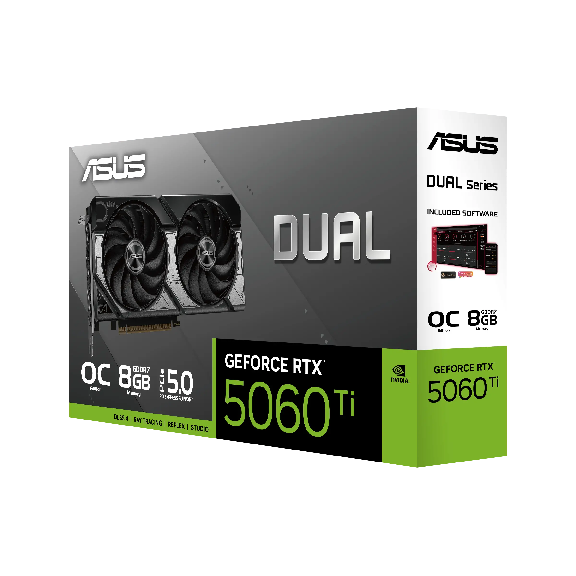 DUAL-RTX5060TI-O8G-NVIDIA-GEFORCE-RTX 5060 TI-8G-8GB GDDR7-128bit--OC-HDMI-3xDP-DLSS4 EKRAN KARTI