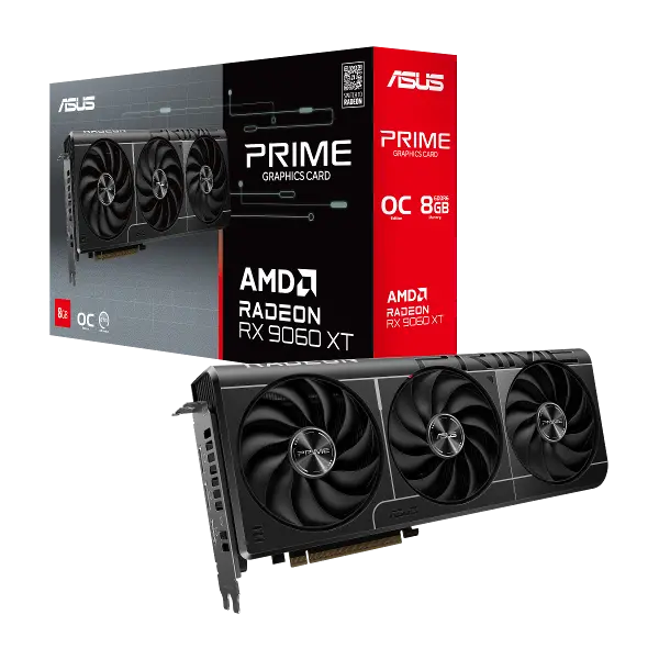 90YV0MI0-M0NA00 PRIME-RX9060XT-O8G AMD RADEON RX9060XT 8GB GDDR6 128bit 1xHDMI 2xDP EKRAN KARTI