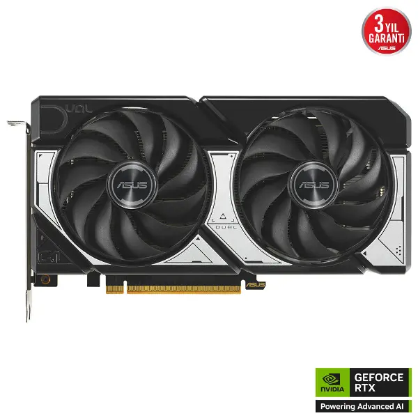 DUAL-RTX5060-O8G, 8Gb, 128Bit, GDDR7, 1xHDMI, 3xDP GAMING Ekran Kartı