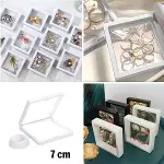 7x7 cm Standlı 3D Takı Ziynet Hatıra Koleksiyon Saklama Kutusu Şeffaf Film Çerçevesi (4745)-4