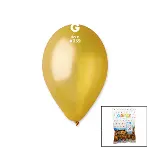 GM-110-39 METALİK - ALTIN BALON 11&amp;apos;&amp;apos; - 28CM - 100 PARÇA (4745)-1