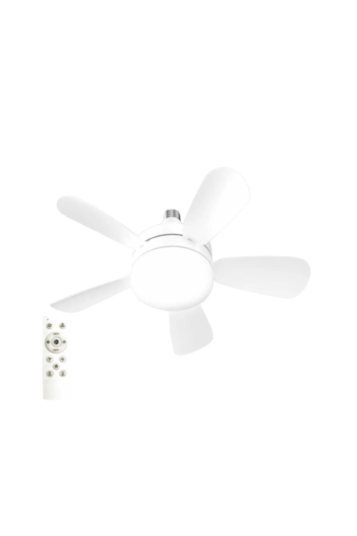 CT-1155 Karayel Fan Ampul Dimmerlenebilir Kumandalı 3 Renk 82W 6400K-4000K-3200K