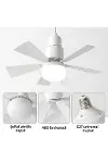 CT-1155 Karayel Fanlı LED Ampul 82W E27 Vantilatörlü Aydınlatma 3 Renk Dimmerli Beyaz Işık-4