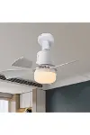 CT-1155 Karayel Fanlı LED Ampul 82W E27 Vantilatörlü Aydınlatma 3 Renk Dimmerli Beyaz Işık-7