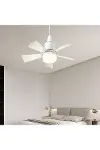 CT-1155 Karayel Fanlı LED Ampul 82W E27 Vantilatörlü Aydınlatma 3 Renk Dimmerli Beyaz Işık-8
