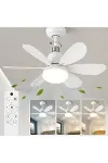 CT-1155 Karayel Fanlı LED Ampul 82W E27 Vantilatörlü Aydınlatma 3 Renk Dimmerli Beyaz Işık-1