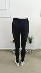Kadın Yüksek Bel Yırtık Desenli Skınny Kot Pantolon-5