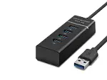 Usb3.0 Hub 3*Usb + Usb3.0 30Cm Siyah HDX7017-2