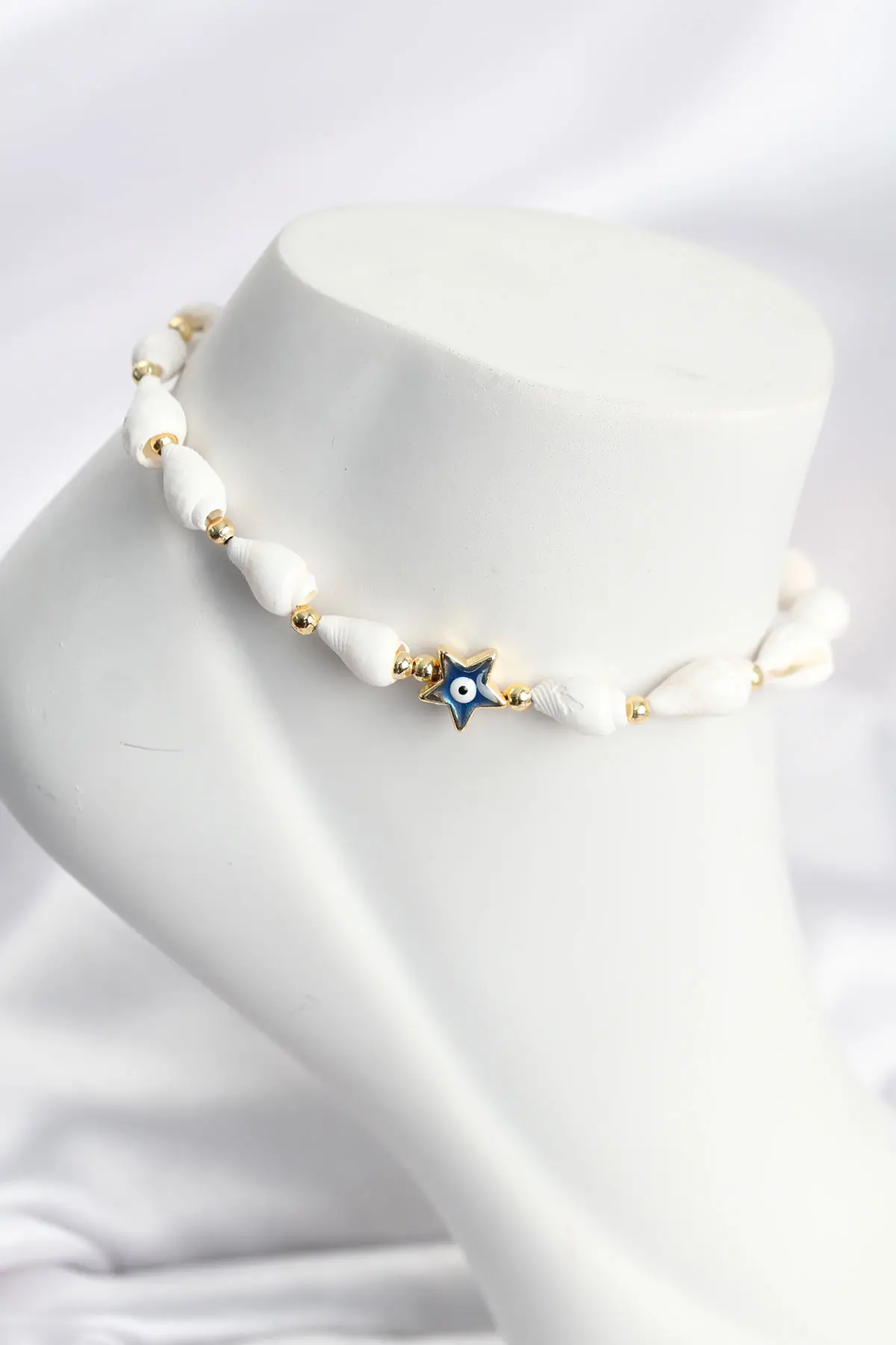 Deniz Kabuğu Model Yıldız Nazarlı Halhal TJ-HH1697