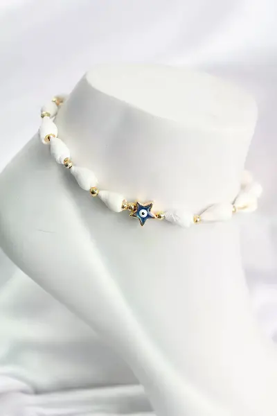 Deniz Kabuğu Model Yıldız Nazarlı Halhal TJ-HH1697