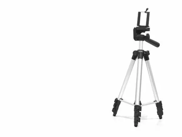 Telefon Tripodu Ayarlanabilir Başlıklı 100 Cm - Gümüş HDX3110