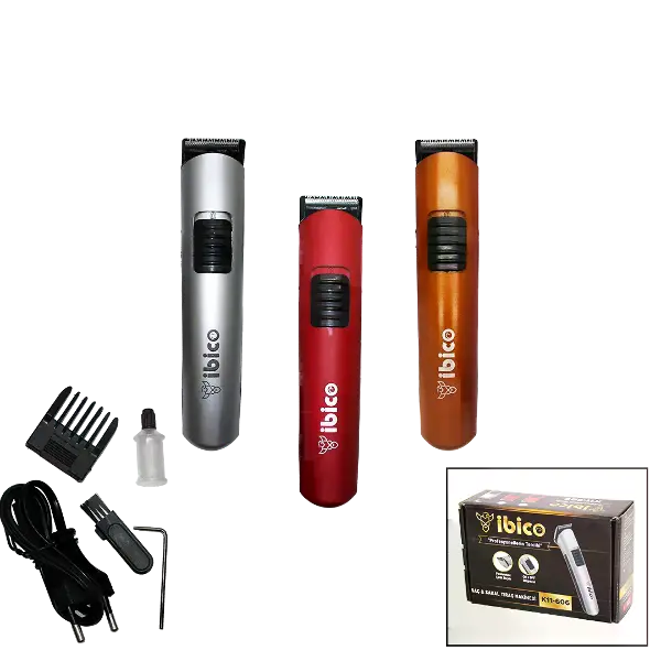 SAÇ SAKAL KESME TRAŞ MAKİNESİ AYARALI TARAK - KIRMIZI-TURUNCU-GRİ GÖVDE (4745)