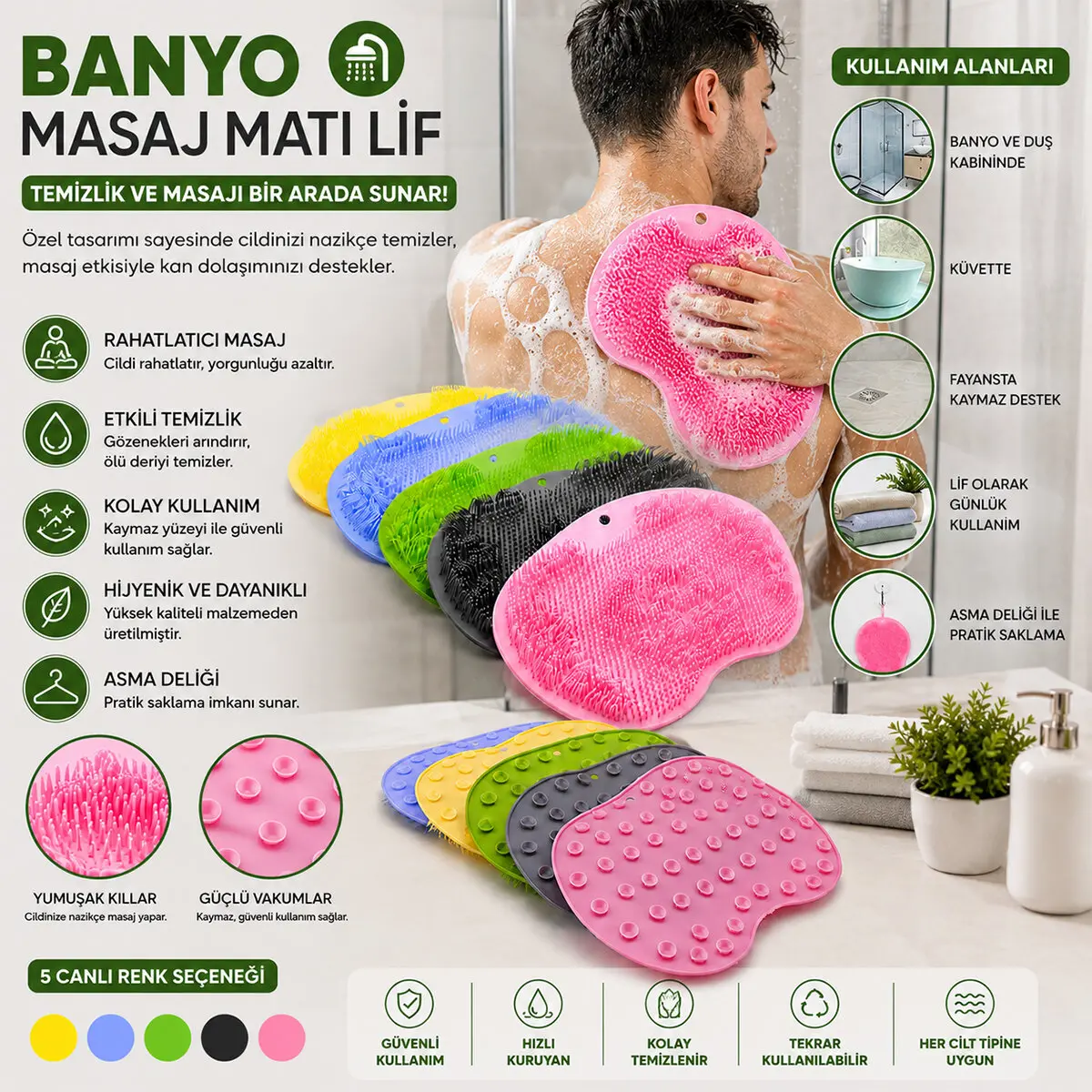BANYO MASAJ MATI 28CM (4745)-3 BANYO MASAJ MATI 28CM (4745)-3