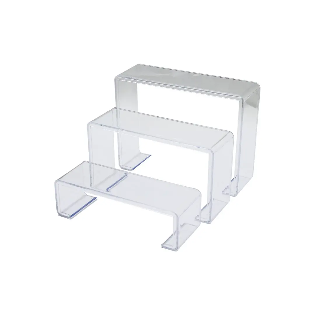 POŞETLİ 3 BOY MERDİVEN TEŞHİR AYAK YÜKSEKLİK: 6-11.5-16.5CM DERiNLİK: 6.5CM EN: 19.5-20.5-21.5CM (4745)