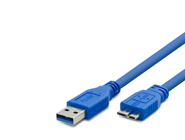 Usb 3.0 To Micro-B 3.0 Kablosu 30 Cm - Mavi HDX7518