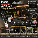 2MT X 60CM SİYAH MERMER DESENLİ TEZGAH ÜSTÜ FOLYO STİCKER - DUVAR KAĞIT KENDİNDEN YAPIŞKANLI - EKO DEKORASYON - DAYANIKLI (4745)-2