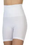 Beyaz MI Emay 2091 Önü Dantelli Yüksek Bel Boxer Korse-1