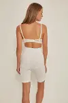 Beyaz MI Emay 3005 Soft Uzun Paçalı Boxer Korse-3