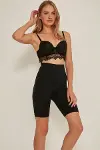 Siyah MI Emay 3005 Soft Uzun Paçalı Boxer Korse-2