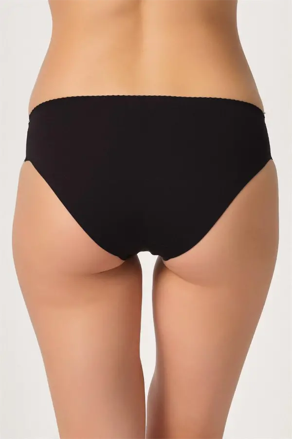 Siyah MI Emay 2701 Lazer Kesim Toparlayıcı Düşük Bel Külot Korse-2 Siyah MI Emay 2701 Lazer Kesim Toparlayıcı Düşük Bel Külot Korse-2
