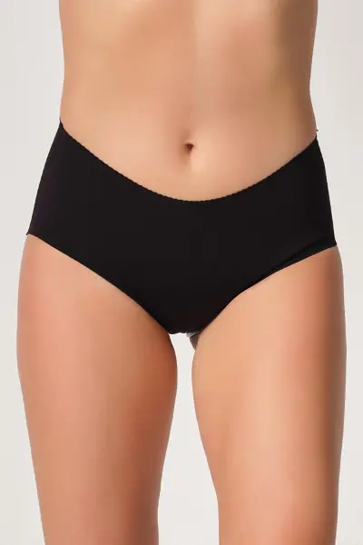 Siyah MI Emay 2702 Lazer Kesim Toparlayıcı Mama Slip Korse
