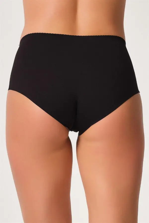 Siyah MI Emay 2702 Lazer Kesim Toparlayıcı Mama Slip Korse-2 Siyah MI Emay 2702 Lazer Kesim Toparlayıcı Mama Slip Korse-2