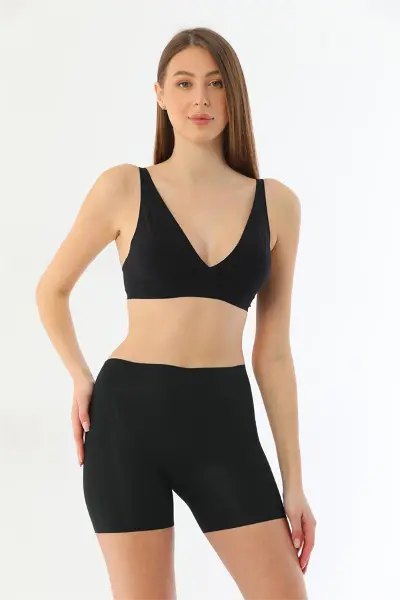 Siyah MI 2703 Lazer Kesim İz Yapmaz Hayalet Boxer