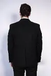 Kruvaze Slimfit Siyah Ceket - Wessi-8