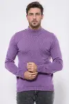 Yarım Balıkçı Yaka Mor Triko - Wessi-2