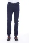 Pamuk 5 Cepli Lacivert Slim Fit Erkek Pantolon - Wessi-4