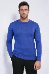 Bisiklet Yaka İndigo Triko - Wessi-1
