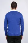 V Yaka İndigo Triko - Wessi-6