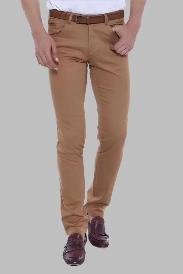 Slim Fit Pamuk Kahverengi Erkek Pantolon  - Wessi