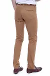 Slim Fit Pamuk Kahverengi Erkek Pantolon  - Wessi-3
