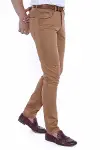 Slim Fit Pamuk Kahverengi Erkek Pantolon  - Wessi-4