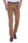 Slim Fit Pamuk Kahverengi Erkek Pantolon  - Wessi-5