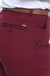 5 Cepli Desenli Erkek Bordo Pantolon - Wessi-4