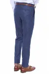 Kendinden Desenli Cepli Lacivert Erkek Kumaş Pantolon - Wessi-4