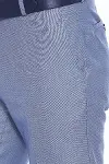 Kendinden Desenli Açık Mavi Erkek Kumaş Pantolon - Wessi-4