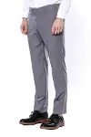 Düz Gri Erkek Kumaş Pantolon - Wessi-3