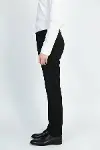 Düz Siyah Erkek Kumaş Pantolon - Wessi-3