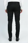 Düz Siyah Erkek Kumaş Pantolon - Wessi-5