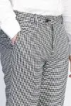 Kaz Ayağı Desenli Slim Fit Gri Erkek Pantolon - Wessi-1