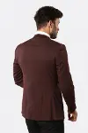 Ceket Desenli Bordo Damatlık | Wessi-8