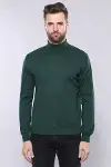 Balıkçı Yaka Yeşil Erkek Triko - Wessi-4