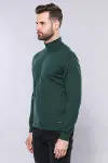 Balıkçı Yaka Yeşil Erkek Triko - Wessi-5