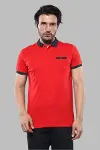 Polo Yaka Kırmızı T-shirt | Wessi-1