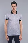 Çiçek Desenli Polo Yaka Gri T-shirt | Wessi-4