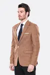 Kendinden Desenli Turuncu Slim Fit Ceket | Wessi - Wessi-5