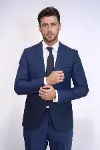 Renk Geçişli Lacivert Takım Elbise | Wessi-3